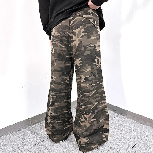 Load image into Gallery viewer, Men's Cargo Pants New American Style High Street  Loose Multi Pockets Trendy Straight Wide Leg Summer Male Trousers 9W1779

