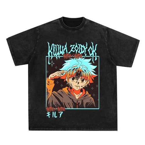 Load image into Gallery viewer, Vintage Washed Tshirts Anime T Shirt Harajuku Oversize Tee Cotton fashion Streetwear unisex topv2
