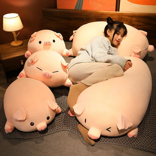 Load image into Gallery viewer, New 40-80cm Kawaii Cartoon Pig Plush Toys Kids Cushion Pillow Soft Sofa Animal Stuffed Dolls Plushie Children Birthday Gift
