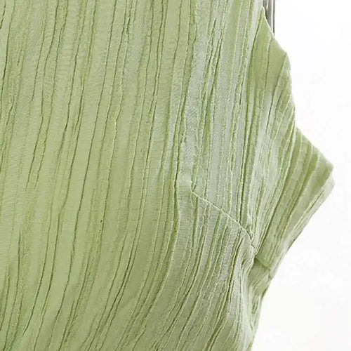 Load image into Gallery viewer, Women Green Waist Knot Cut-out Long Elegant Dress New Round Neck Sleeveless Loose Fit Fashion Spring Summer 2025 17A7128
