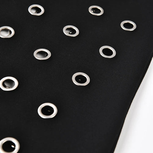 Load image into Gallery viewer, Women Black Hollow Out Belted Long Trench New V-neck Long Sleeve Windbreaker Fashion Tide Spring Autumn 2025 1DH532401
