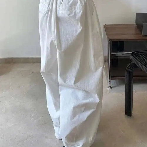 Load image into Gallery viewer, High Elastic Waist White Brief Shaped Long Wide Leg Pants New Trousers Women Fashion Tide Spring Autumn 2025 1DH6470
