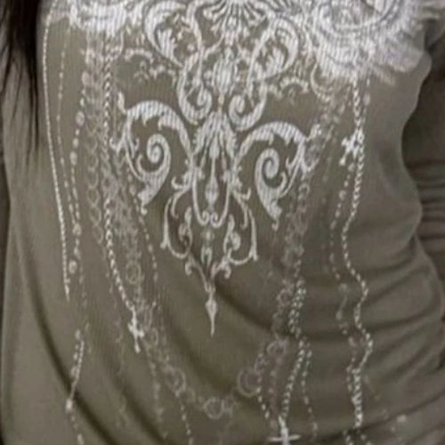 Load image into Gallery viewer, Y2k Aesthetic Sun Protection Women T-shirt Vintage Printing Streetwear Grunge Tshirts 2025 Harajuku Gothic Slim Fit Tees Femme
