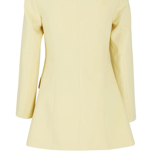Load image into Gallery viewer, Women Yellow Single Breasted Elegant Blazer New Slash Neck Long Sleeve Jacket Fashion Tide Spring Autumn 2025 CPDB021
