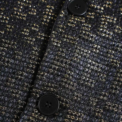 Load image into Gallery viewer, Women Black Brief Big Size Pocket Elegant Blazer New Lapel Long Sleeve Jacket Fashion Tide Spring Autumn 2025 CPG2601
