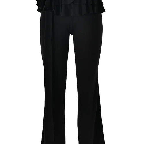 Load image into Gallery viewer, Sexy Tight Elastic Pants Women Slim Fit Flower Ruffle Edge Female Slim Fit Party Nightclub Fashion Street Pants
