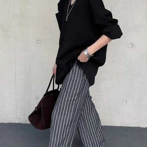 Load image into Gallery viewer, Women Gray Double Pocket Big Size Elegant Mini Dress New V--Neck Long Sleeve Fashion Tide Spring Autumn 2025 1DH7310
