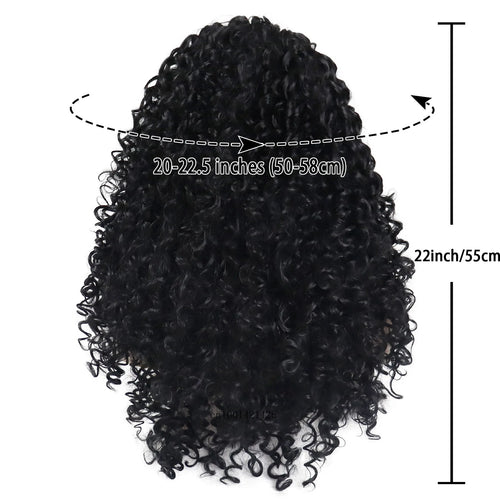 Load image into Gallery viewer, Black Women&#39;s Wigs Long Synthetic Hair Curly Wig Thick Fluffy Wigs Natural Hairstyles Drag Queen Party Wig Casual Style Daily
