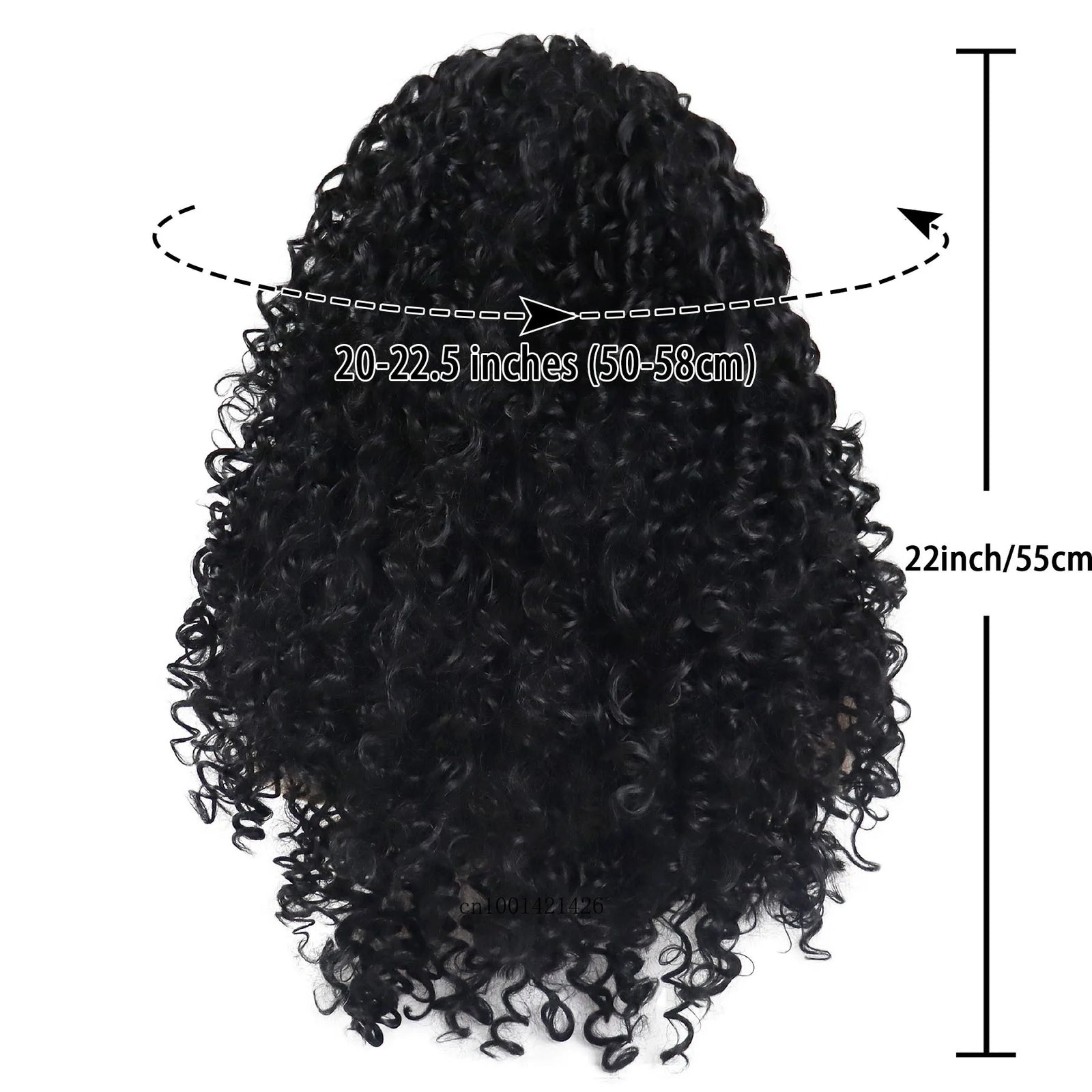 Black Women's Wigs Long Synthetic Hair Curly Wig Thick Fluffy Wigs Natural Hairstyles Drag Queen Party Wig Casual Style Daily