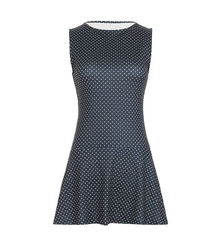 Fashion Polka Dot Printed Slimming Sleeveless Dress Women Summer A-Line Mini Round Neck Outfits 2025 New Trend Dress