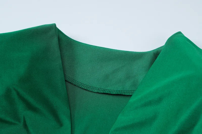 Deep V Neck Long Sleeve Mini Dress Women Autumn Winter New Ruched Evening Dress Female Fashion Sexy Dress Elegant