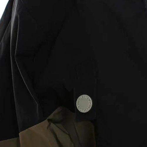 Load image into Gallery viewer, Loose Fit Blue Denim Color-block Big Size Jacket New Lapel Long Sleeve Women Coat Fashion Tide Spring Autumn 2025 1DF1519
