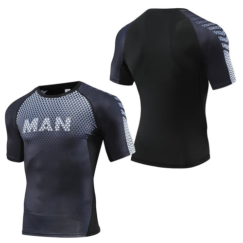 Load image into Gallery viewer, Mens Sport Compression Shirt Gym Tight Sweatshirt Running Top for Fitness T-shirt Bodybuilding Clothes Jogging Rashguard Dry Fit
