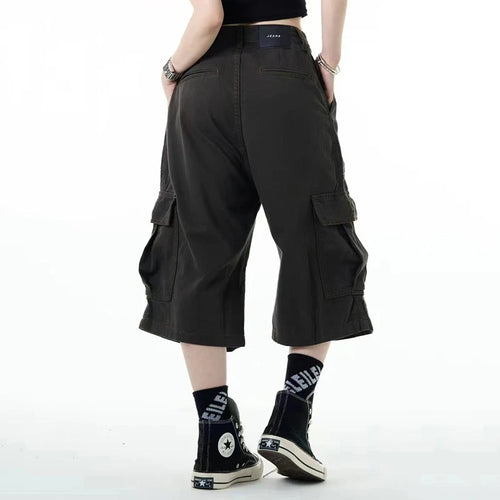 Load image into Gallery viewer, Men's Causal Cargo Pants New American Style Threedimensional Pocket Design Straight Leg Stylish Male Loose Bottoms 9W1859
