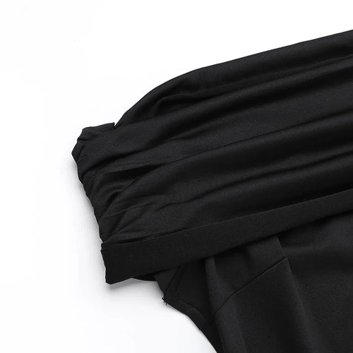 Load image into Gallery viewer, Strapless Backless Sexy Maxi Dress For Women Black Solid Off-shoulder Sleeveless Bodycon Club Party Long Dress Elegant
