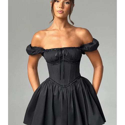 Load image into Gallery viewer, Elegant Sleeveless Tight Pleated Dress For Women Autumn 2024 New Sexy Backless Short Skirt Party Club Slim Evening Dress
