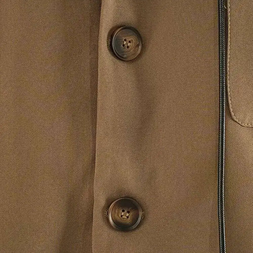 Load image into Gallery viewer, Women Khaki Drawstring Big Size Casual Blazer New Hooded Long Sleeve Jacket Fashion Tide Spring Autumn 2025 CPG2241
