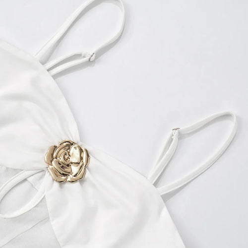 Load image into Gallery viewer, See Through Spaghetti Strap Sexy Maxi Dress For Women Gown Summer New Metal Buckle Sleeveless Backless Beach Long Dress
