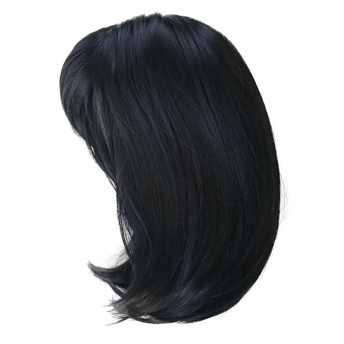 Load image into Gallery viewer, Synthetic Black Bob Wig with Bangs Short Haircuts for Women Natural Hairstyle Replacement Wigs Female Black Wigs Mother
