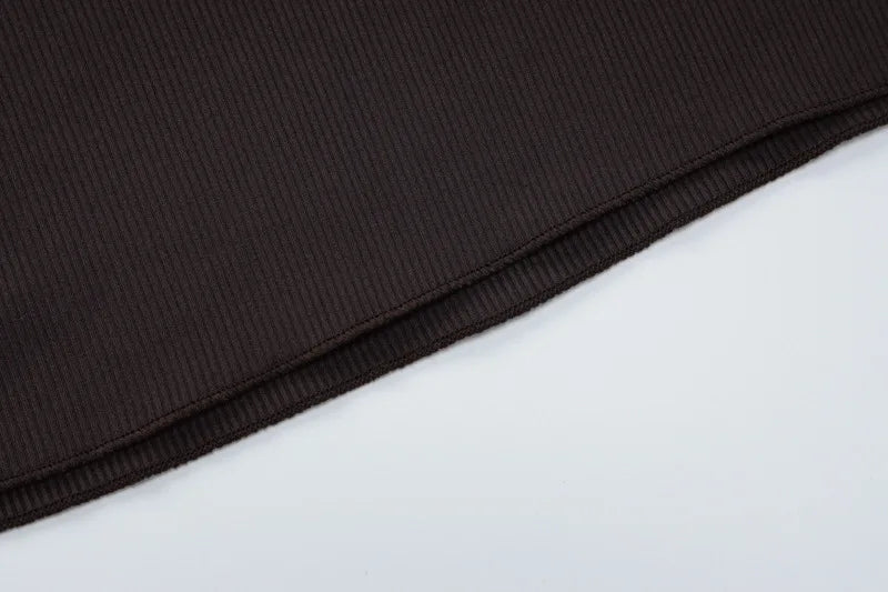 Ribbed Lace-up Long Sleeve Maxi Dress For Women 2023 Autumn Winter New Fashion Solid Bodycon Long Dress Elegant