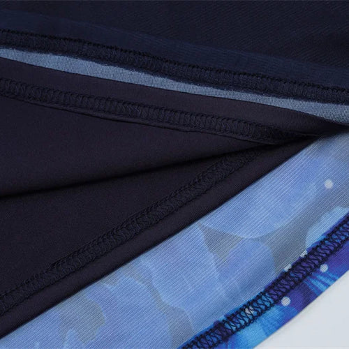 Load image into Gallery viewer, Deep V Neck Print Sexy Maxi Dress Women Gown Blue Halter Sleeveless Backless High Waist Split Long Dress Clubwear
