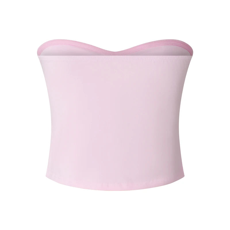 Basic Tube Top y2k Clothes Women Off Shoulder Strapless Sleeveless Tanks Slim Fit T Shirt Going Out Vest Streetwear