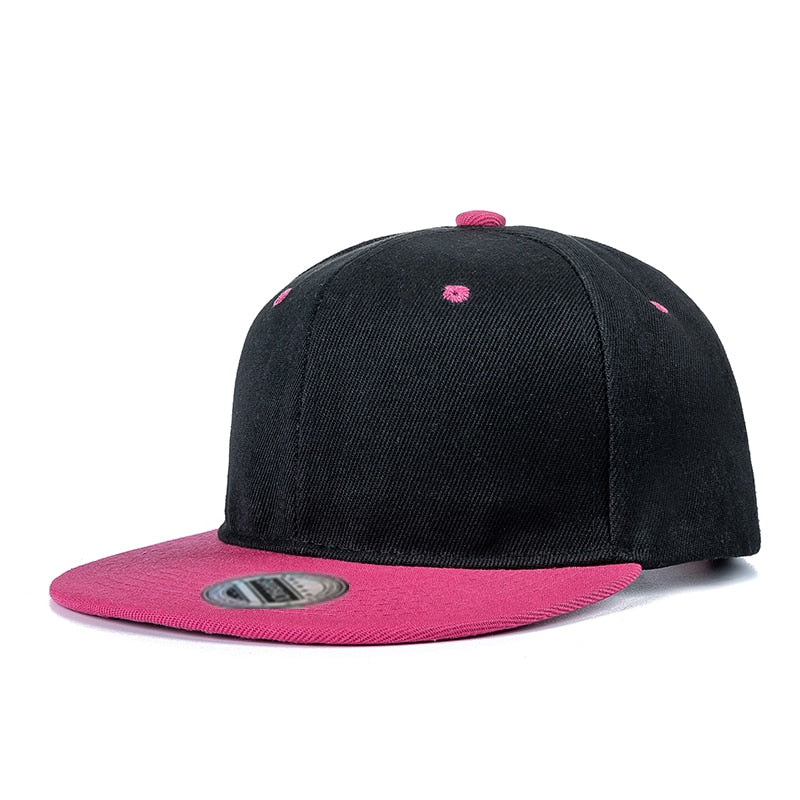 1pcs Unisex Cap Acrylic Plain Snapback Hat High Quality Adult Hip Hop Baseball Cap Men Women Outdoor Leisure Baseball Flat Hat
