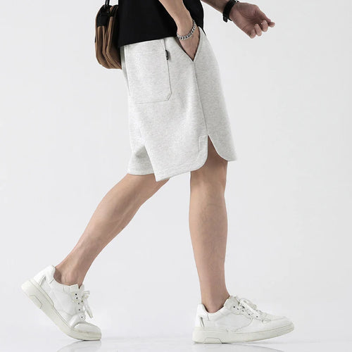 Load image into Gallery viewer, Men&#39;s Five Quarter Shorts Elastic Waist Summer New Casual Fashion Male Loose Sweatpants Straight Leg Bottoms 9W1353
