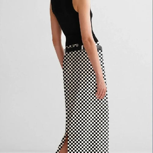 Load image into Gallery viewer, Fall Long Plaid Skirt for Women Winter Christmas Party Banquet Office Printed Vintage Classic Plaid Maxi Skirts Bottoms
