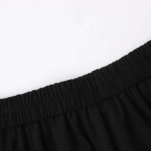 Load image into Gallery viewer, High Elastic Waist Black Topstitched Pocket A-line Half-body Skirt Women Fashion Tide New Spring Autumn 2025 1DH5353
