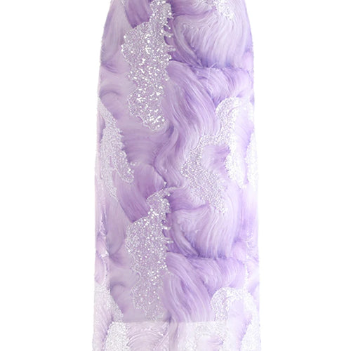 Load image into Gallery viewer, High Elastic Waist Blue Tie Dye Nailed Mesh Elegant Long Half-body Skirt Women Fashion Tide New Spring Autumn 20251DJ0705
