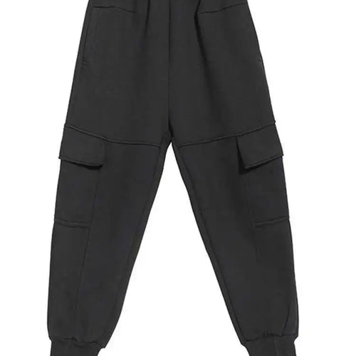 Load image into Gallery viewer, High Elastic Waist Black Pockets Casual Harem Pants New Loose Fit Trousers Women Fashion Tide Spring Autumn 2025 1DF4724
