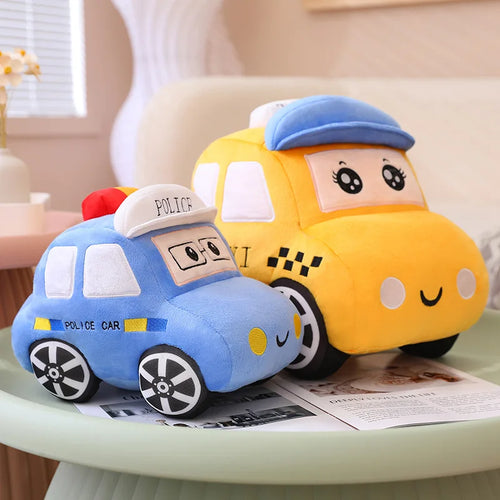 Load image into Gallery viewer, 30/40CM Cartoon Cars Peluche Toys Kawaii Police Cars Ambulances Taxis Plushie Dolls Stuffed Soft Toy Kids Baby Creative Gift
