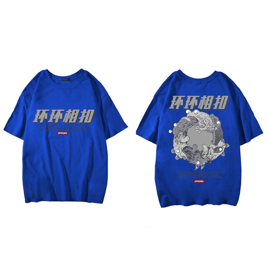 Hip-hop street unique short-sleeved T-shirt with interesting personality, rare, European, American and Japanese short t shirt