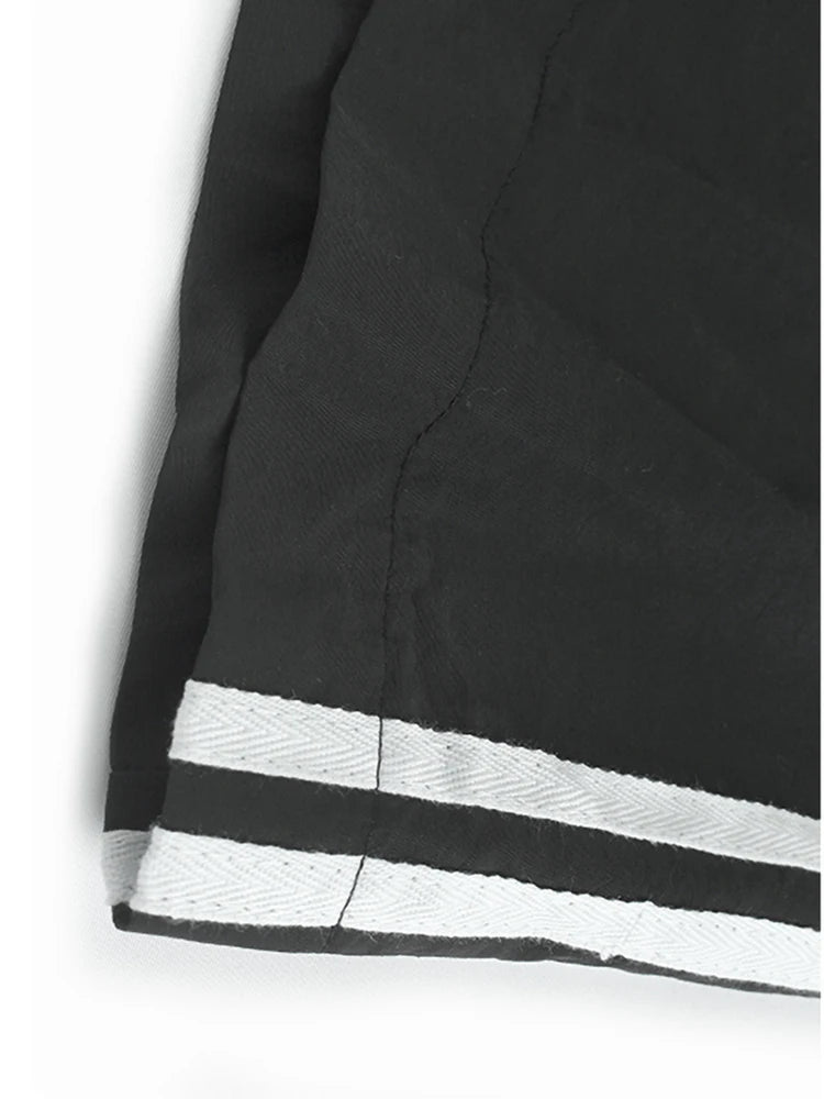 High Elastic Waist Blue Denim Color-block Rivet Long A-line Half-body Skirt Women Fashion New Spring Autumn 2025 1DH8211