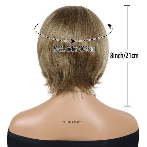 Load image into Gallery viewer, Synthetic Blonde Short Bob Wig Side Bangs Natural Hairstyles Mommy Wig Casual Style Daily Hair Replacement Wigs Party Costume
