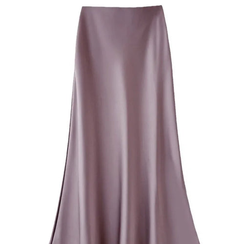 Load image into Gallery viewer, Fashion High Waist Slimming Medium To Long Satin Silk Half Skirt For Women 2024 Summer New Hip Hugging Slimming Skirt

