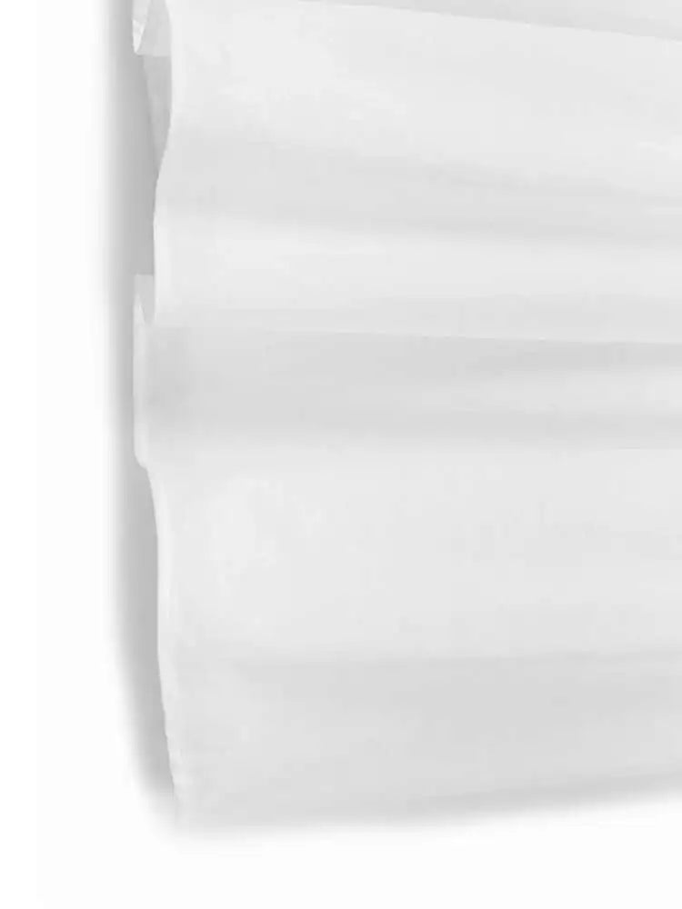 Women Black Pleated Drawstring Big Size Midi Dress New Round Neck Short Sleeve Fashion Tide Spring Summer 2025  1DH6181