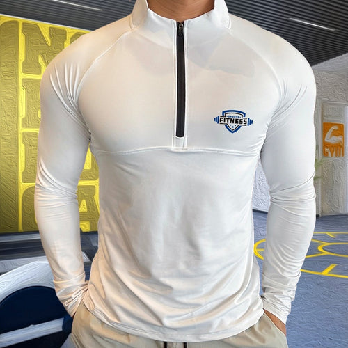 Load image into Gallery viewer, Mens Compression T-shirt Gym Fitness Sweatshirt Running Exercise Sports Tops Turtleneck Knitwear Long Sleeves Clothing Plus Size
