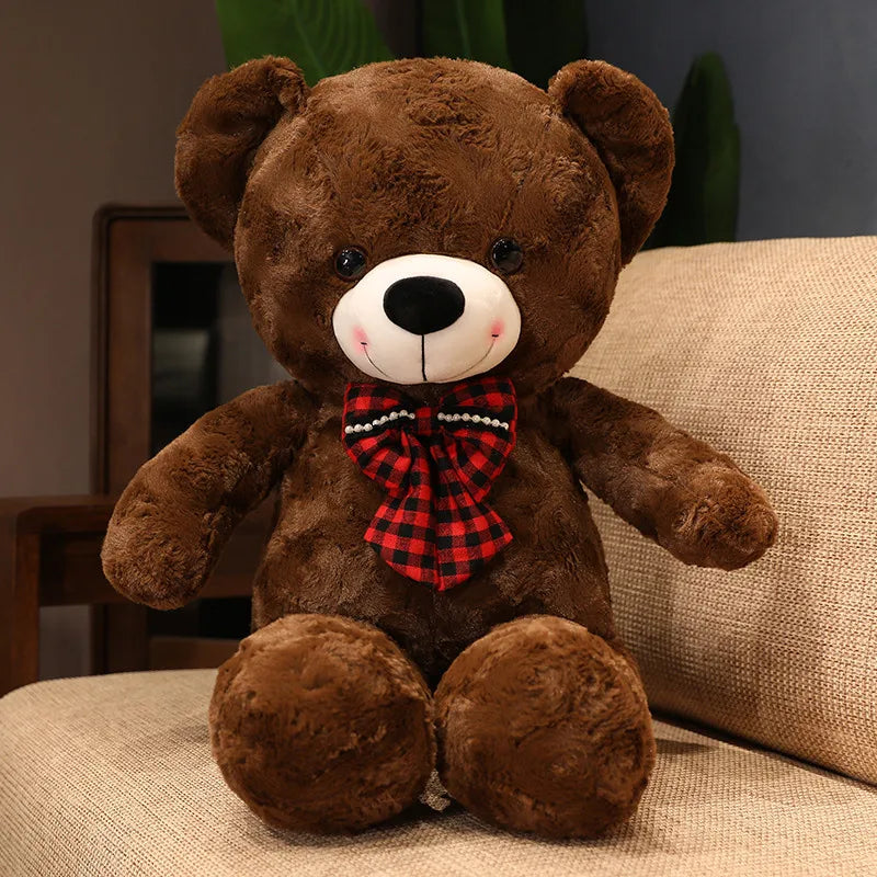 New Hot Kawaii 4 Colors Teddy Bear With Scarf Stuffed Animal Bear Plush Toys Doll Pillow Kids Lovers Birthday Baby Gift