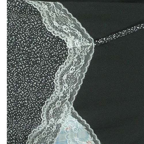 Load image into Gallery viewer, Women Black Lace False Two Big Size Elegant T-shirt New Round Neck Short Sleeve Fashion Tide Spring Summer 2025  1DJ0590
