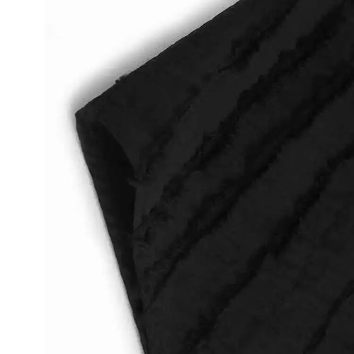 Load image into Gallery viewer, Women Black Irregular Hem Burr Big Size Blouse New Lapel Short Sleeve Shirt Fashion Tide Spring Summer 2025 1DH6182
