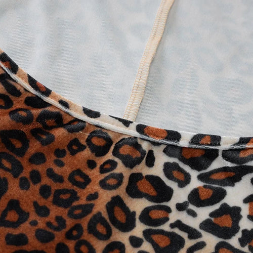 Load image into Gallery viewer, Leopard Print Long Sleeve Sexy Maxi Dress For Women Fashion Hollow Out Bodycon Printed Sexy Long Dress Elegant
