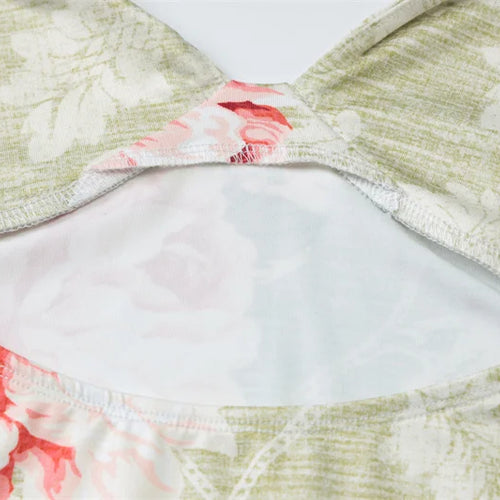 Load image into Gallery viewer, Halter Backless Print Sexy Maxi Dress Women Deep V Neck Sleeveless Thigh High Split Ruffled Sexy Club Beach Long Dress
