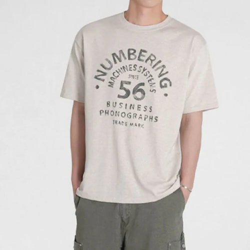 Load image into Gallery viewer, Men's T-shirts Short Sleeve Design New Summer Printing T-shirts Letter Loose Round Neck Male Clothing Korean Style 9W1638
