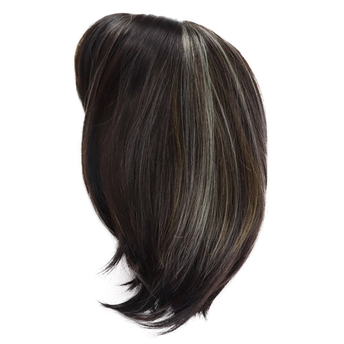 Load image into Gallery viewer, Synthetic Short Bob Wig with Bangs for Women Mix Brown Wigs Highlights Hairstyles Cute Bobs Haircut Mommy Wig Lady Hair
