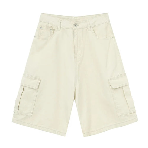 Load image into Gallery viewer, Summer New Trendy Men&#39;s Denim Shorts Retro Washed Wide Leg Short Jeans Straight Solid Color Male Casual Bottoms 9C6402
