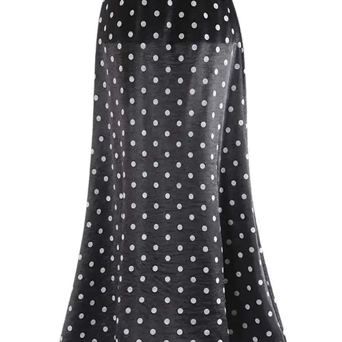 Load image into Gallery viewer, High Elastic Waist Dot Shiny Satin Body-Hugging Fishtail Half-body Skirt Women Fashion Tide New Spring Autumn 2025 1DJ0004
