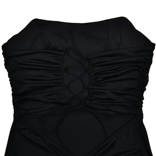 Load image into Gallery viewer, Strapless Backless Lace-up Maxi Dress For Women Summer New Off-shoulder Sleeveless Bodycon Club Party Long Dress
