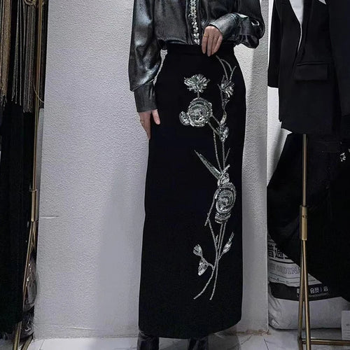 Load image into Gallery viewer, Hit Color Spliced Diamonds Two Piece Set For Women O Neck Short Sleeve Top High Waist Skirt Sets Female Fashion New
